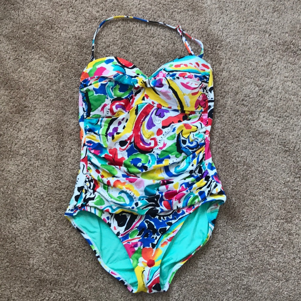 Ann Cole Colorful Bathing Suit